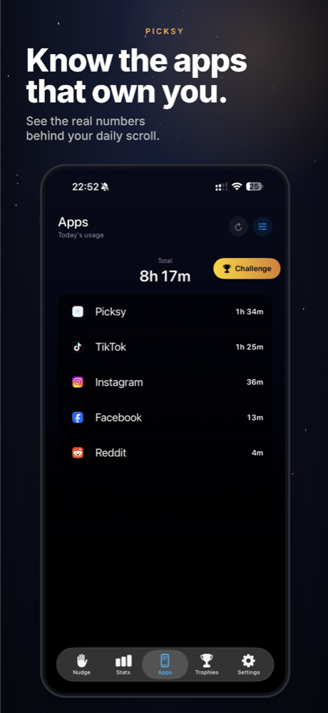 Picksy — Know the apps that own you.