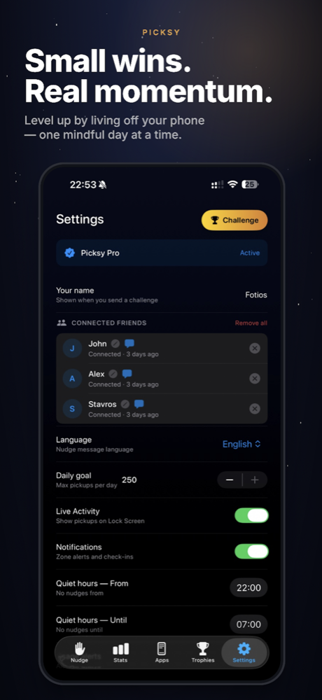 Picksy — Small wins. Real momentum.